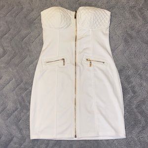 NWT White bodycon strapless dress